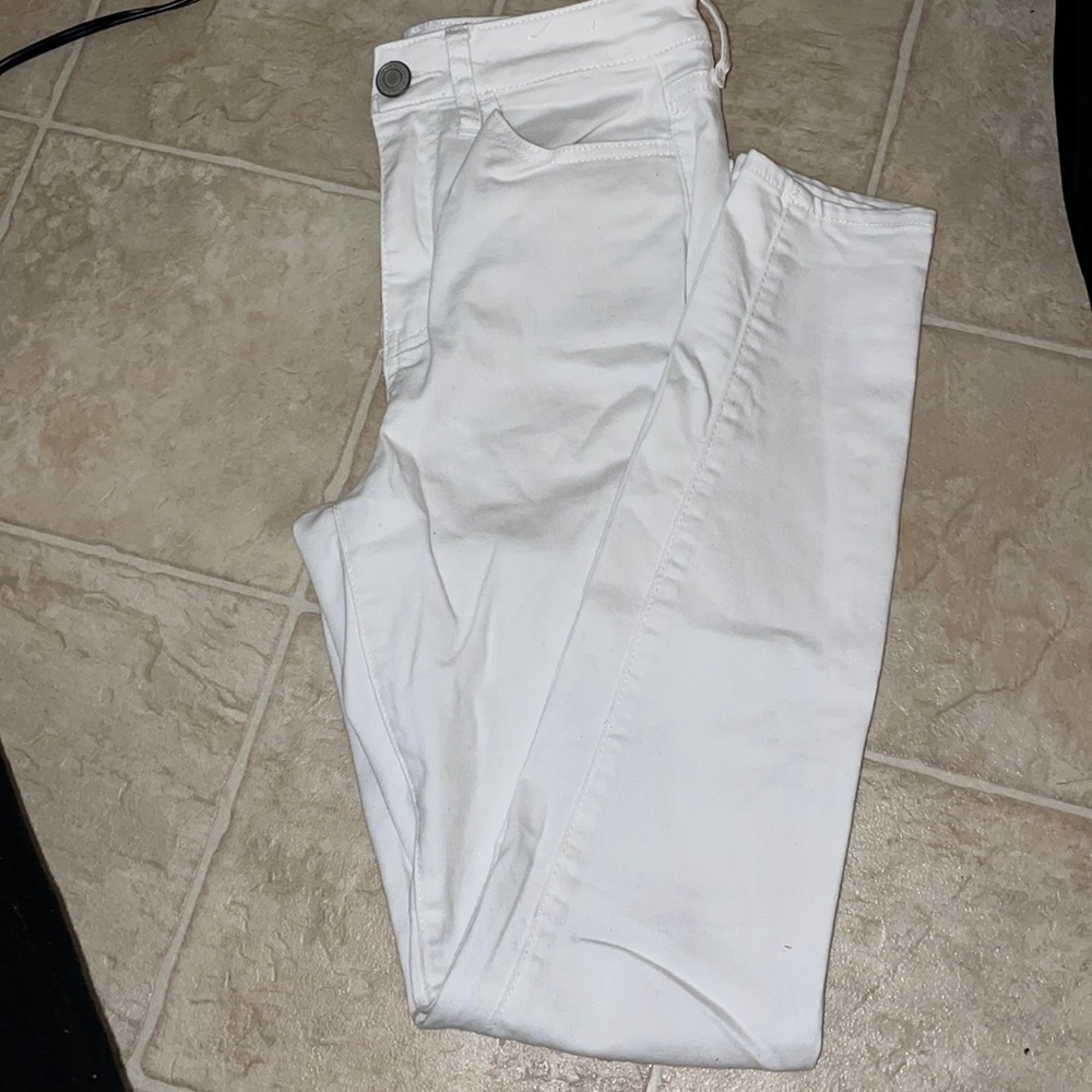 White Ultimate SO Jeggings High Rise